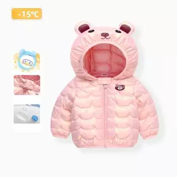 Детская куртка из хлопка для малышей, легкая куртка на осень и зиму для девочек и мальчиков, теплая куртка из хлопка для малышей 80cm