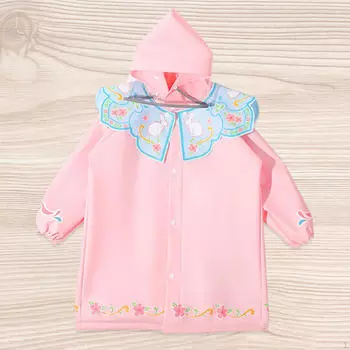 Детская куртка-пончо с капюшоном из ЭВА для спорта на открытом воздухе и путешествий Pink