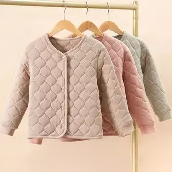 Детская куртка с хлопковой подкладкой, шелковая подкладка для мальчиков, толстая куртка с хлопковой подкладкой, теплая куртка 160 зелёный