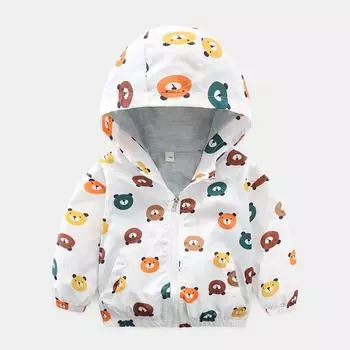 Детская куртка с капюшоном, пальто на молнии, верхняя часть для мальчиков, детская одежда 90cm