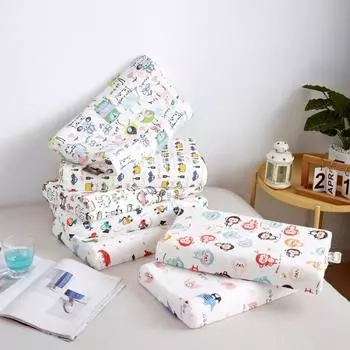 Детская латексная подушка Детская студенческая мультяшная хлопковая латексная подушка Подушка Core Baby 27x44cm