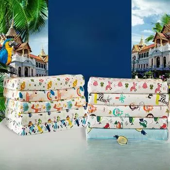 Детская латексная подушка, подушка для школьников и детей, мультяшная натуральная латексная подушка, подушка для шеи 27x44cm [with opp bag]