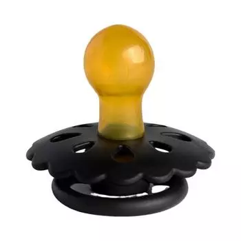 Детская латексная соска-пустышка, игрушки для прорезывания зубов, игрушки для прорезывания зубов, 0-6 месяцев, детский прорезыватель в форме цветка, пищевой латекс S чёрный