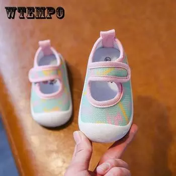 Детская летняя обувь, простая детская прогулочная обувь на мягкой подошве, детская противоскользящая и противоударная обувь на плоской подошве 23