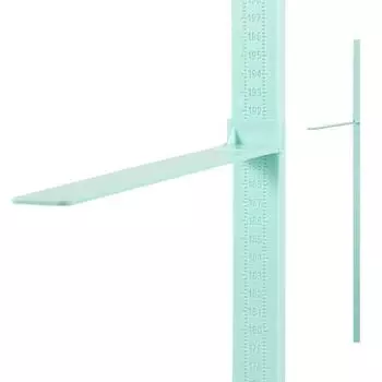 Детская линейка роста Детская 3D-таблица роста Многоразовая и съемная линейка для измерения роста Для спален, детских комнат и ванных комнат синий