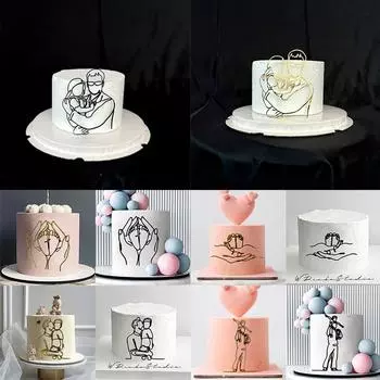 Детская линия для дня рождения, акриловые принадлежности для торта, детская линия, украшение для торта, добро пожаловать, детские вечерние топперы для торта