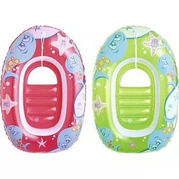 Детская лодка-плот, детский бассейн 102x69см, разные цвета 102*69cm,2Pcs зелёный/красный