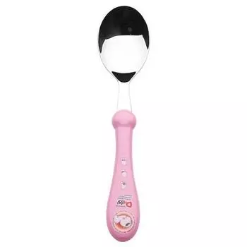 Детская ложка Bloom at Home Doogie, 01. Розовый, один предмет, 1 шт., популярная корейская посуда.