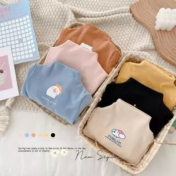 Детская майка, осенне-зимняя футболка с длинными рукавами для мальчиков и девочек 90cm