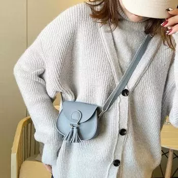 Детская маленькая сумка через плечо с регулируемым плечевым ремнем, декором из искусственной кожи, милый стиль для девочек красный