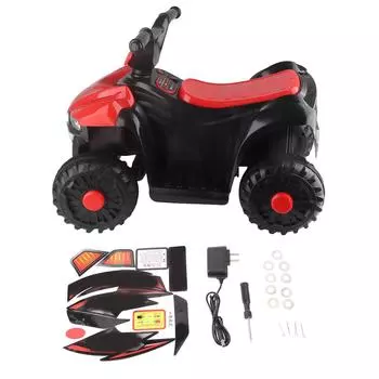Детская машина 4 колеса удобные сиденья внедорожный детский автомобиль для езды на мотоцикле подарок на день рождения красный