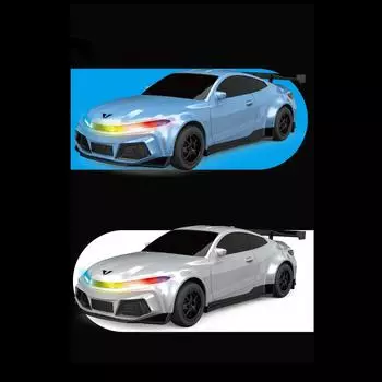 Детская машина с дистанционным управлением и зарядным устройством, имитация электромобиля на новой энергии, спортивная модель автомобиля, электрическая игрушка One Size синий