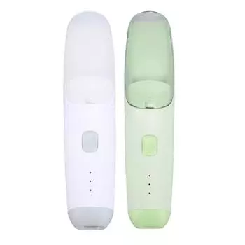 Детская машинка для стрижки волос с вакуумом IPX7 водонепроницаемая беспроводная безопасная стрижка волос детский триммер для волос с White