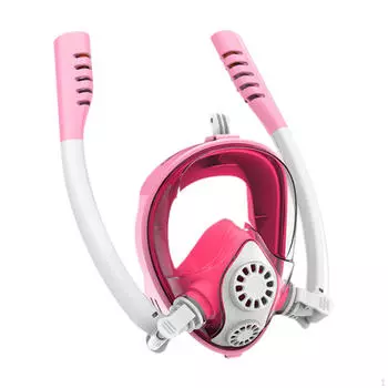Детская маска для снорклинга на все лицо, безопасные для детей игрушки для бассейна, снаряжение для снорклинга жёлтый