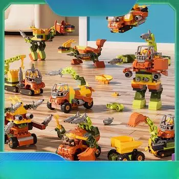 Детская механическая передача Разнообразие Инженерное дело Крупные частицы Наука и образование Строительные блоки Сборка Игрушка Обучающая игрушка для мальчиков Меха