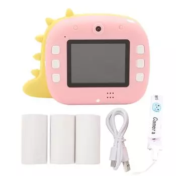 Детская мгновенная камера 12 Мп 8-кратный зум двойная камера поддержка WiFi APP 800 мАч перезаряжаемая детская цифровая
