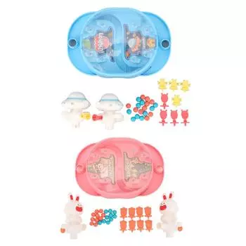 Детская мини-битва, интерактивная игра-стрелялка по шарикам, веселая настольная игра, детские настольные игры для 2 игроков Blue