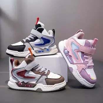 Детская мода, дышащая обувь Casaul с низким берцем для скейтбординга, студентов, детей, спортивная обувь для бега на мягкой подошве, удобные кроссовки для мальчиков и девочек 26 хаки