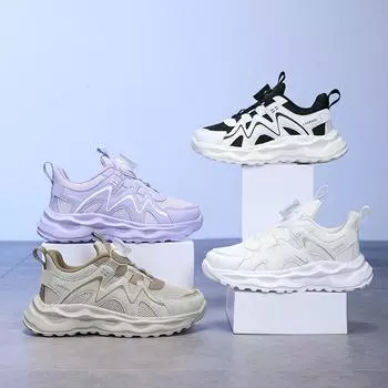 Детская мода дышащая повседневная обувь для детей, бег, спорт, студенты, девушки, трендовые удобные кроссовки для спортзала 28 хаки