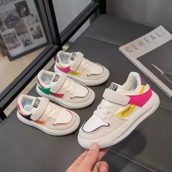 Детская мода, дышащие низкие кеды Casaul для скейтбординга, студенческая детская спортивная обувь для бега, удобные кроссовки для мальчиков и девочек 26 чёрный