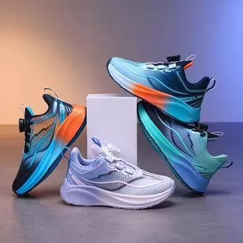 Детская мода Four Seasons Дышащая повседневная обувь для детей Бег Спорт Студенты Девочки Трендовые удобные кроссовки для спортзала 29