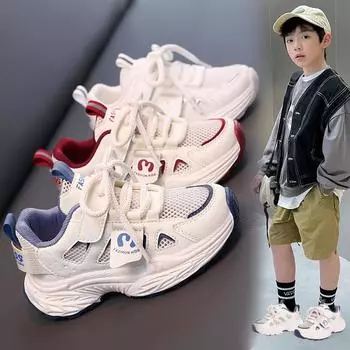 Детская мода летние дышащие повседневные туфли для детей бег спортивные студенческие девушки трендовые удобные кроссовки для спортзала 26 вино красного