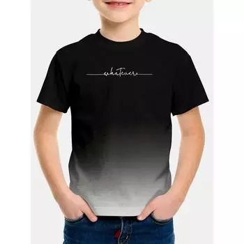 Детская мода летняя принтованная 3D футболка для мальчиков футболки повседневные с коротким рукавом O-образный вырез топы для девочек 170