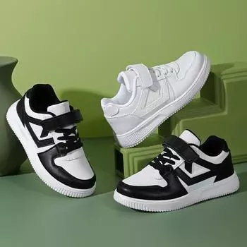 Детская мода повседневная низкая дышащая обувь для скейтбординга детская студенческая симпатичная спортивная обувь для мальчиков и девочек удобные кроссовки 28 белый