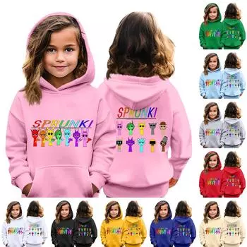 Детская мода повседневная верхняя часть с принтом музыкальной игры пуловер свитшот 130 бежевый