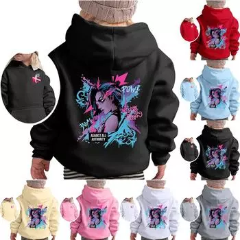 Детская мода повседневные универсальные повседневные толстовки с капюшоном повседневные толстовки с длинным рукавом 110 чёрный