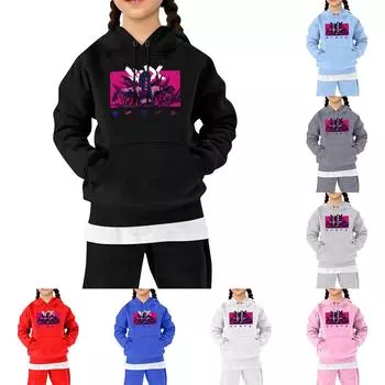 Детская мода повседневные универсальные повседневные толстовки с капюшоном повседневные толстовки с длинным рукавом 110 чёрный