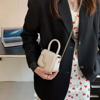 Детская мода родитель-ребенок простая портативная женская сумка цепочка мини сумка-мессенджер выход ретро любовь маленькая сумка красный