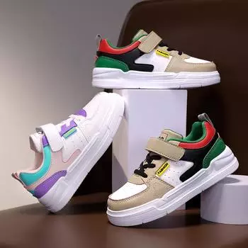 Детская мода с низким верхом, дышащая обувь для скейтбординга, детская, студенческая, симпатичная спортивная обувь, удобные кроссовки для мальчиков и девочек 28 белый/розовый