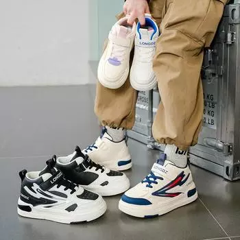 Детская мода, средний верх, дышащая обувь для скейтбординга, детская, студенческая, симпатичная спортивная обувь, удобные кроссовки для мальчиков и девочек 28 синий