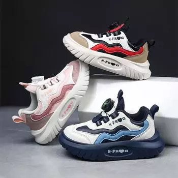 Детская модная дышащая обувь с мягкой подошвой. Детская спортивная обувь для бега. Удобные кроссовки для мальчиков и девочек. 28 хаки