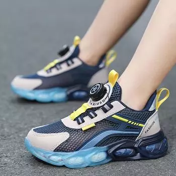 Детская модная дышащая повседневная обувь для детей, беговая спортивная студенческая обувь для мальчиков и девочек, трендовые удобные кроссовки на четыре сезона 28 розовый/фиолетовый