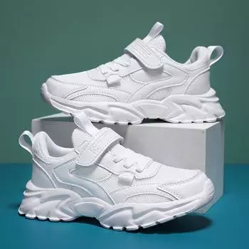 Детская модная дышащая повседневная обувь для детей, студентов, трендовые спортивные кроссовки на мягкой подошве для бега для мальчиков и девочек, удобные спортивные кроссовки 28 темно-синий