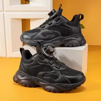 Детская мода, дышащая повседневная трендовая обувь на мягкой подошве, детская спортивная обувь для бега, трендовые удобные кроссовки для спортзала для мальчиков и девочек 28 белый