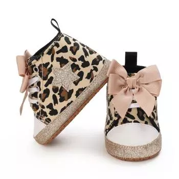 Детская модная нескользящая прогулочная обувь с бантом 0-18 м. Детская модная детская обувь 3/L