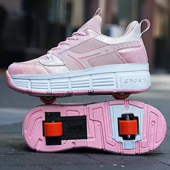 Детская модная обувь Rampage с шкивом, обувь для папы, спортивная обувь, обувь для досок, спортивная детская обувь на открытом воздухе 30 синий