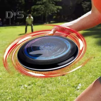 Детская мягкая игрушка-летающий диск, светящийся диск, игра на открытом воздухе, сад, лужайка, светодиодная летающая тарелка, семейная игра для родителей и детей, подарок для мальчиков и девочек 23cm фиолетовый