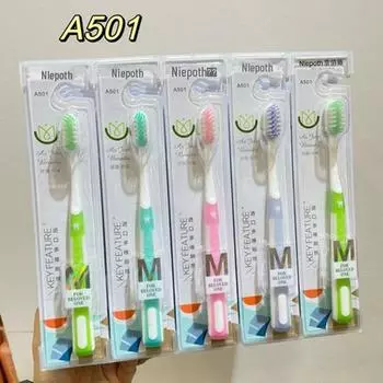 Детская мягкая угольная зубная щетка Binchotan для глубокой чистки и особого ухода