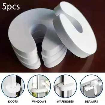 Детская мультяшная дверная карточка безопасности Детская дверная защелка Детская защита от защемления рук животных