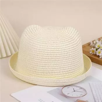 Детская мультяшная уличная шляпа Solid Colo One Size белый