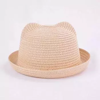 Детская мультяшная уличная шляпа Solid Colo One Size бежевый