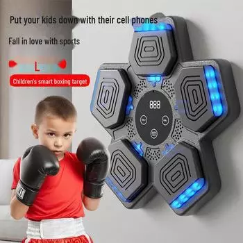 Детская музыкальная умная тренировочная настенная мишень для бокса