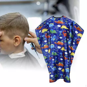 Детская накидка для стрижки, фартук, водонепроницаемая антистатическая регулируемая застежка для стрижки волос для