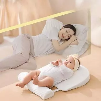 Детская наклонная подушка Детская подушка Детская наклонная подушка Детская кровать против рвоты Подушка из пены с эффектом памяти для новорожденных Сон