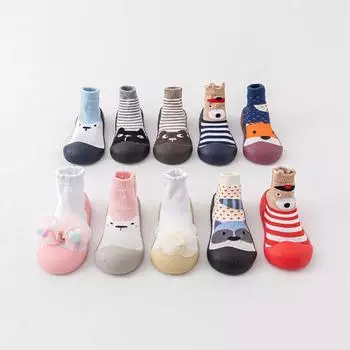 Детская напольная обувь. Домашняя прогулочная обувь для малышей. Детская нескользящая обувь на мягкой подошве. Детская обувь. 24