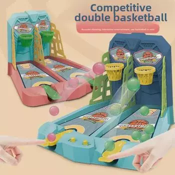 Детская настольная игра «Баскетбол с выбрасыванием пальцев» — интерактивная обучающая игрушка для родителей и детей